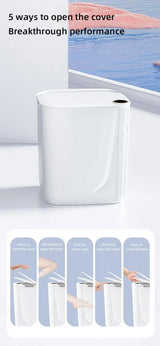 Smart Sensor Trash Can 20L Type C Rechargeable Bathroom - Tophatter Daily Deals