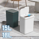 Smart Sensor Trash Can 15L 18L Touchless Quiet Waterproof - Tophatter Daily Deals