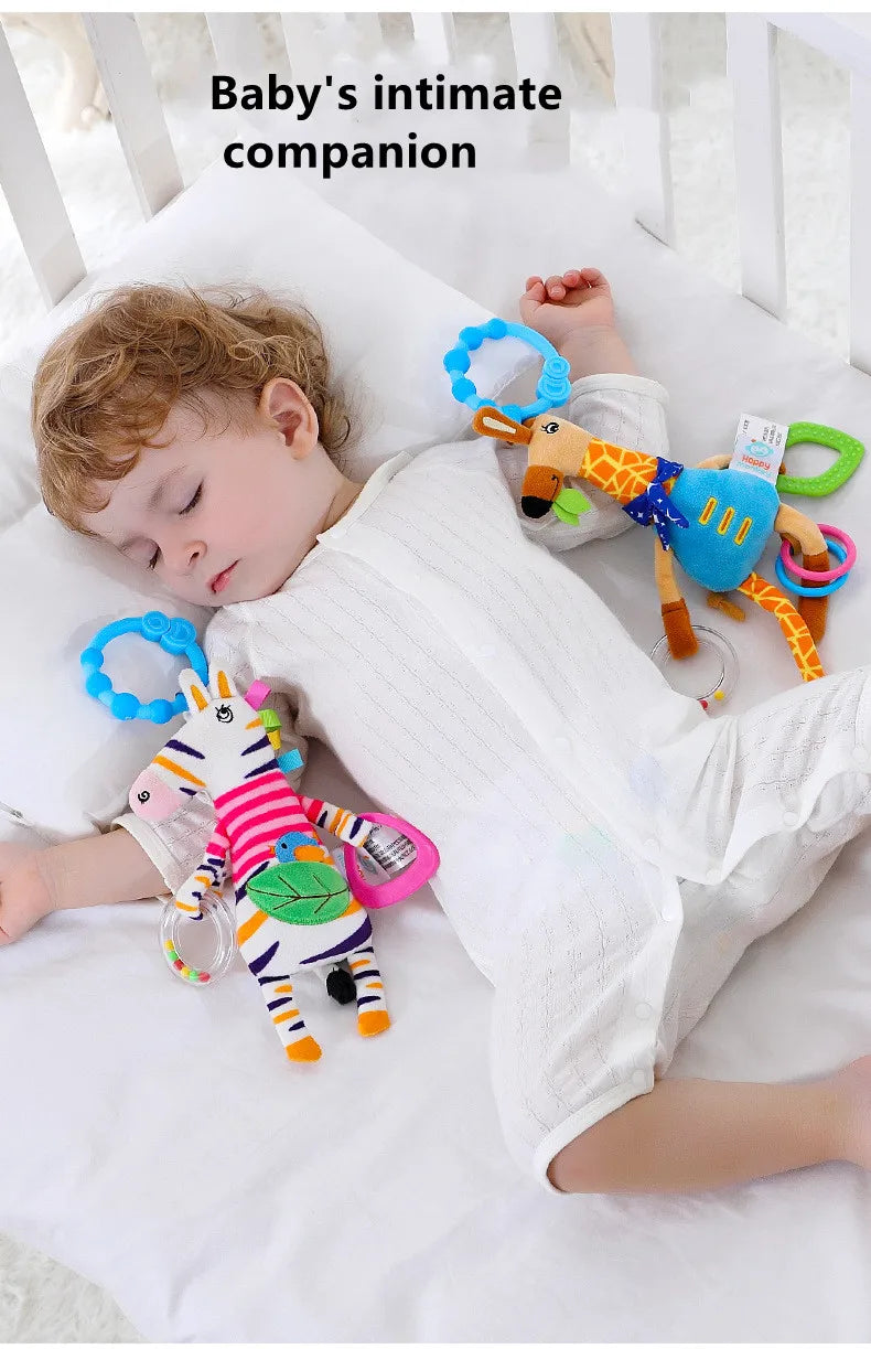 Giraffe Spiral Crib Toy Newborn Sensory Toys Rattle - Tophatter Daily Deals