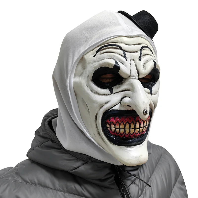 Clown Mask Terrifier Latex Cosplay Halloween 2025 One Size A - Tophatter Daily Deals