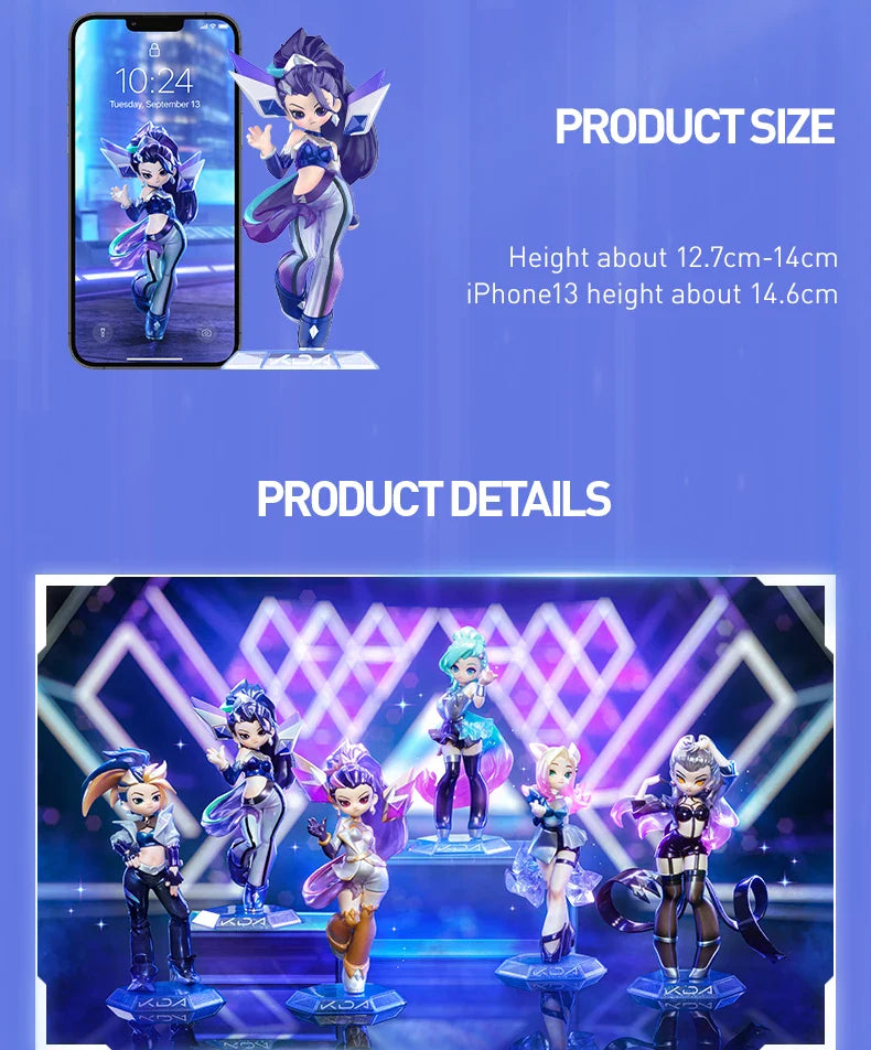 Genuine Pop Mart League of Legends K/DA ALL OUT Series Figures Blind Box Anime - Tophatter Daily Deals