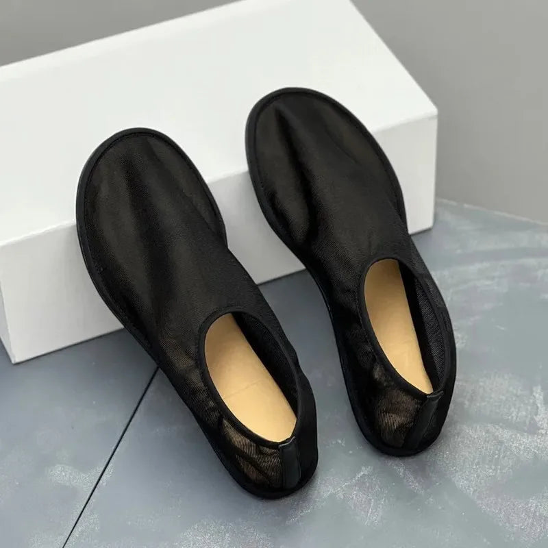 Breathable Women Mesh Ballet Flats - Slip On, For Summer - Tophatter Daily Deals