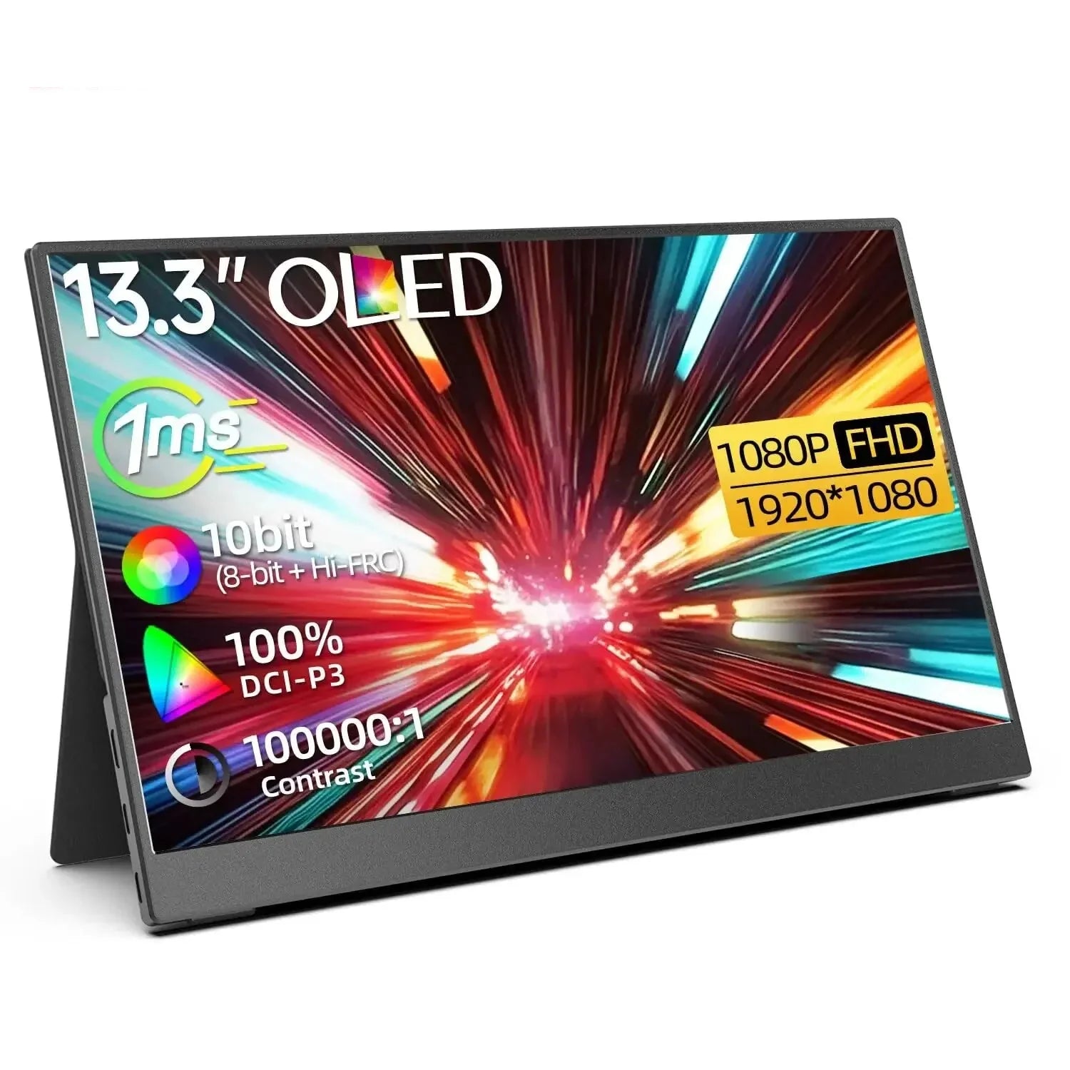 OLED 13.3 Inch Portable Monitor 1ms HDR 100 Percent DCI P3 - Tophatter Daily Deals