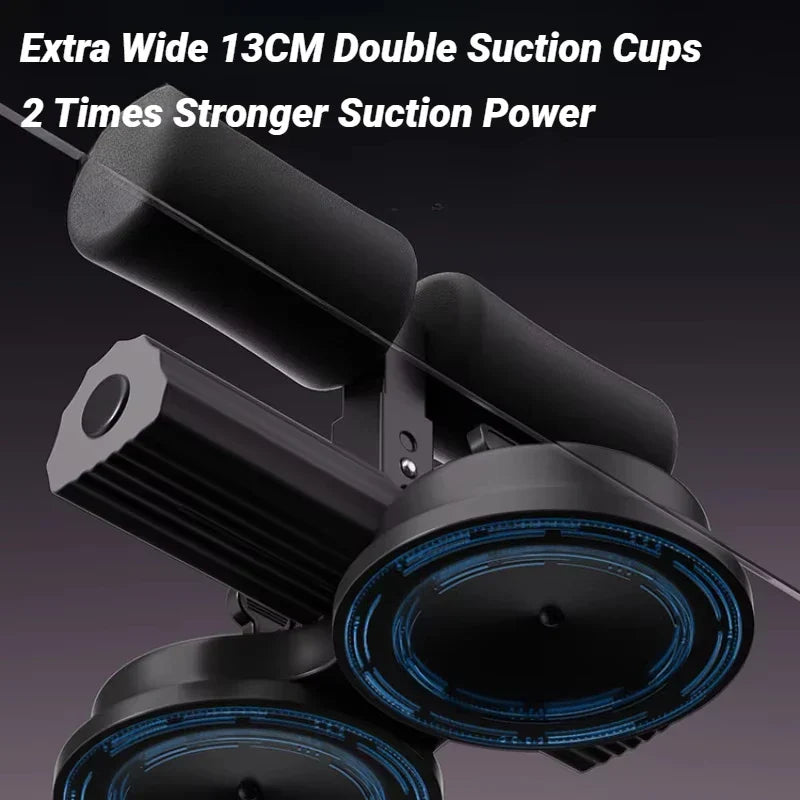 Sit-Up Bar with Suction Cup Black Fitness - Tophatter Daily Deals