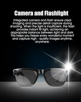 Smart AI Camera Glasses Bluetooth Call Voice Assistant - Tophatter Daily Deals