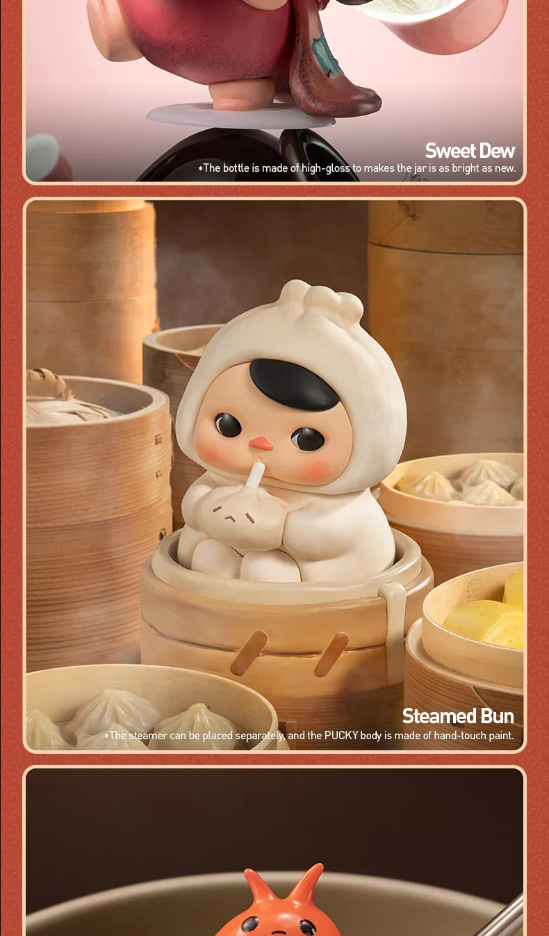 Genuine Pop Mart Pucky The Feast Series Blind Box Figure by Pucky Food - Tophatter Daily Deals