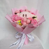 Kirby Star Kawaii Plush Bouquet Kirby Pink Flowers Anime - Tophatter Daily Deals