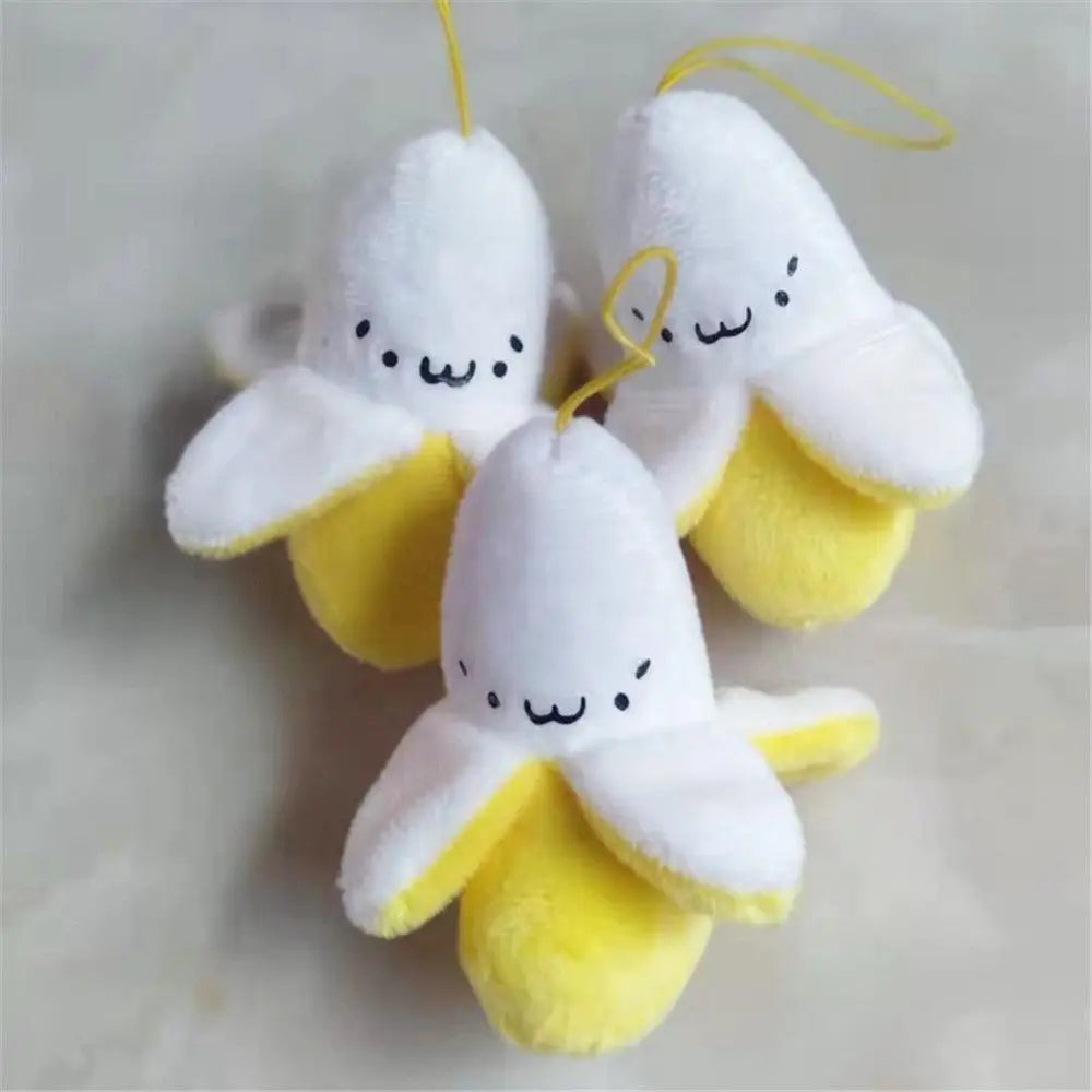 Kawaii Banana Plush Keyring Pendant Key Chain Ring Food - Tophatter Daily Deals