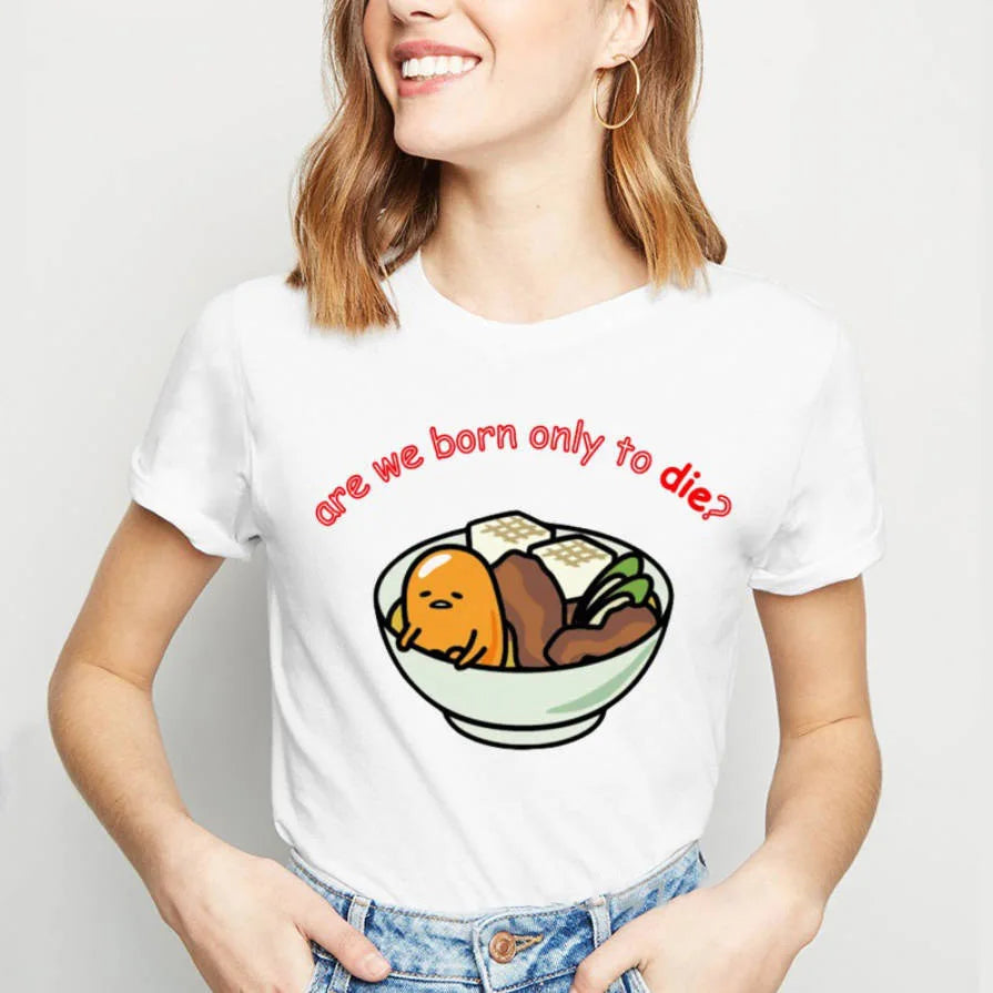 Sanrio Gudetama Lazy Egg T-shirt Japanese Fried Egg Food - Tophatter Daily Deals