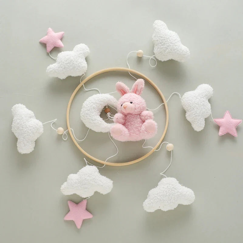 Baby Crib Mobile Wooden Nursery Newborn Sensory Toys - Tophatter Daily Deals