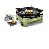 Camping Gas Stove Cassette Furnace Green Camp Cooking - Tophatter Daily Deals