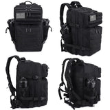 45L Tactical Backpack with Built-In Cooler Black Backpacks - Tophatter Daily Deals
