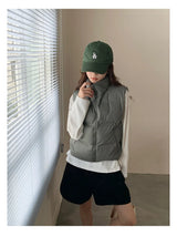 Lightweight Women's Down Vest - Cropped Boxy, Duck Fill - Tophatter Daily Deals
