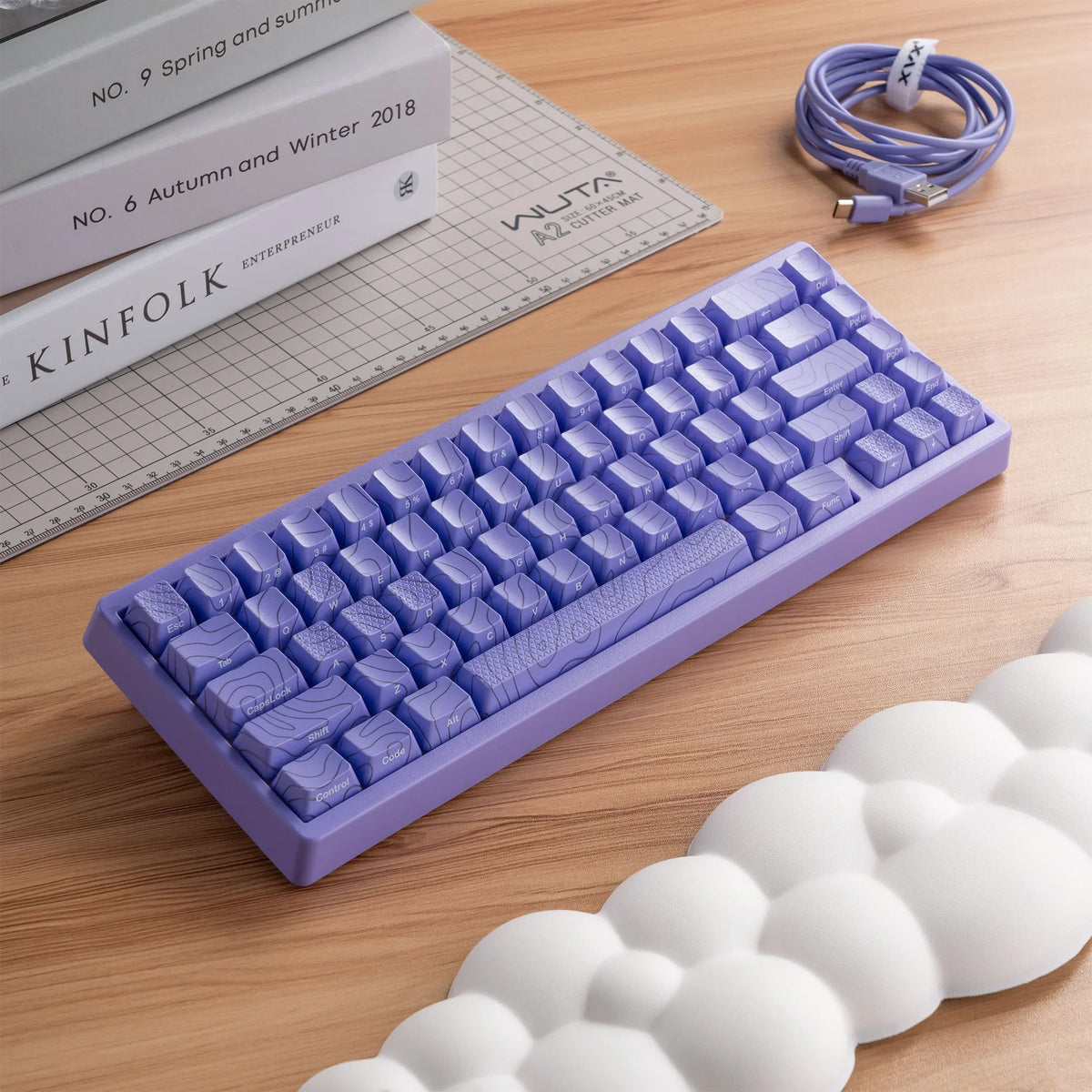 Mechanical Keyboard M67 67 Key Gasket Hot Swappable RGB - Tophatter Daily Deals