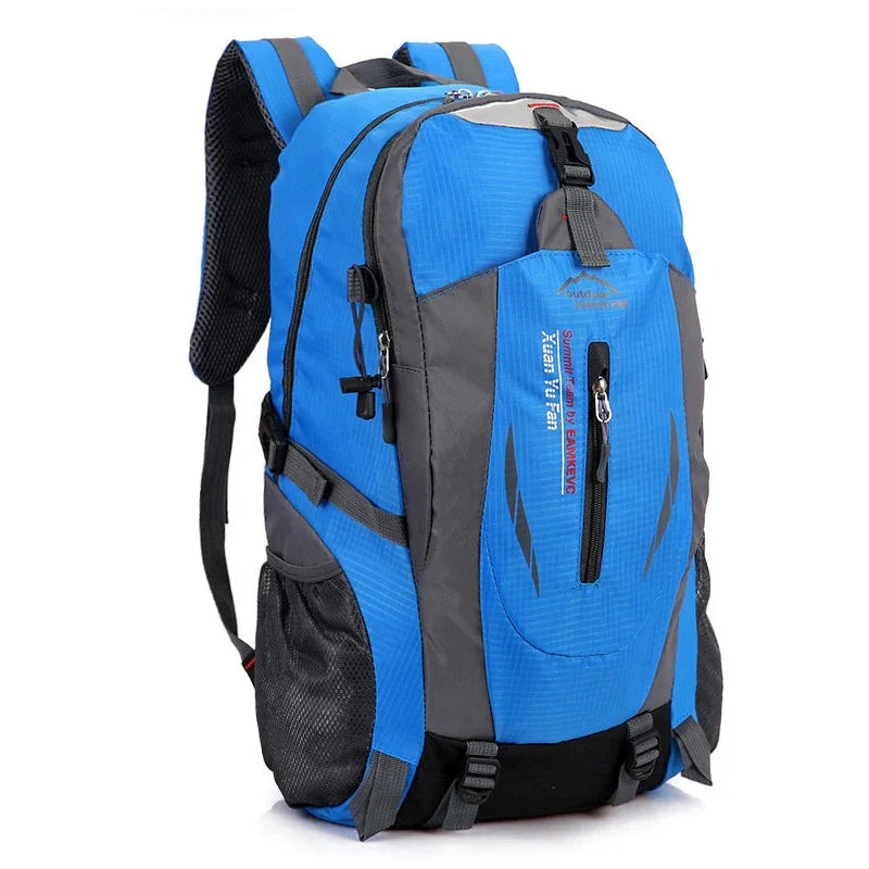 Hiking Backpack Nylon Bag Blue Backpacks - Tophatter Daily Deals
