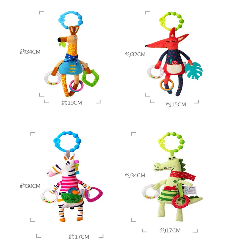 Giraffe Spiral Crib Toy Newborn Sensory Toys Rattle - Tophatter Daily Deals