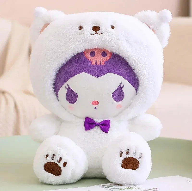 Sanrio Hello Kitty Kuromi Melody Cinnamoroll Stuffed Toys Kawaii Kuromi White Bear (20cm Anime - Tophatter Daily Deals