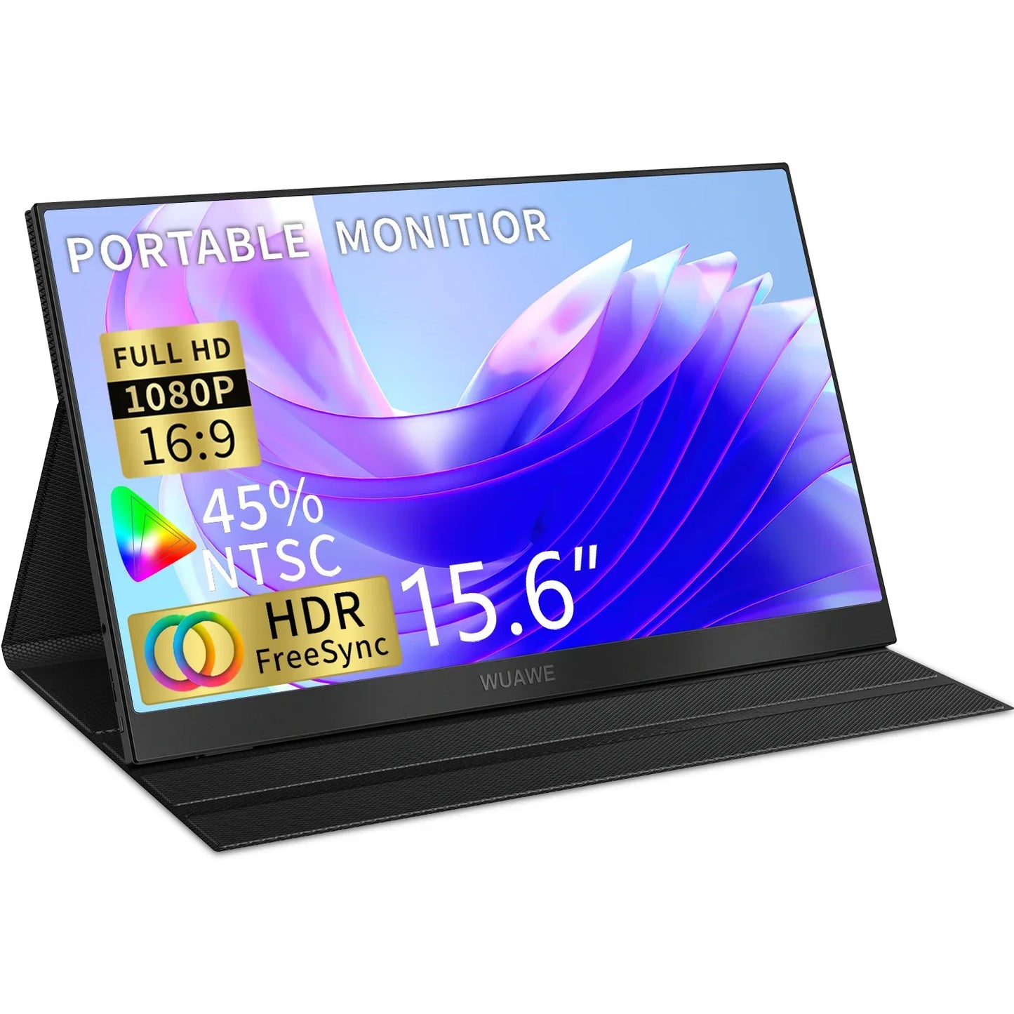 15.6 Inch Portable Monitor USB C HDMI HDR Travel Screen 15.6inch 1080P - Tophatter Daily Deals