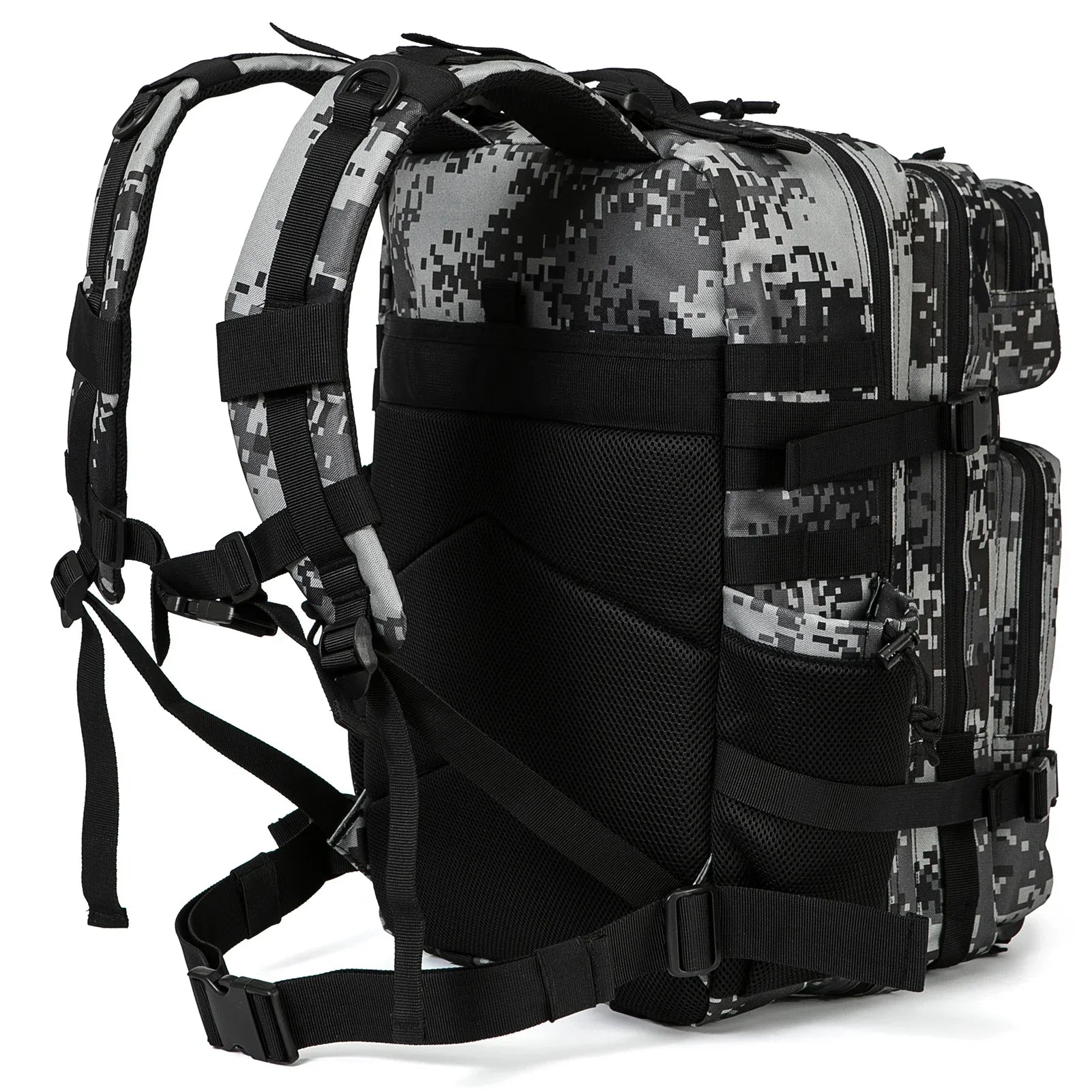 45L Tactical Backpack Waterproof Rucksack Black Camo Backpacks - Tophatter Daily Deals
