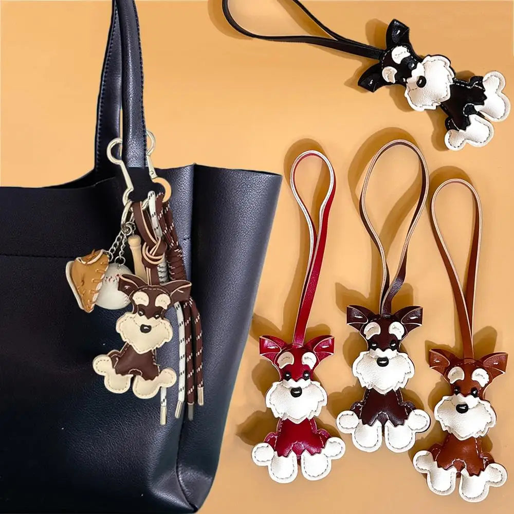 Bear Keychain PU Leather Mini Bag Charm Cute Gift Accessory - Tophatter Daily Deals