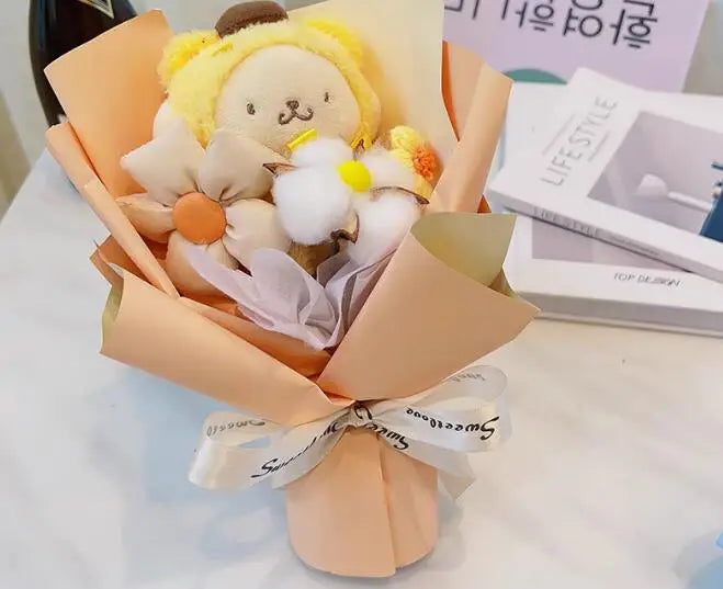 Sanrio Plush Flower Bouquet Flowers - Tophatter Daily Deals