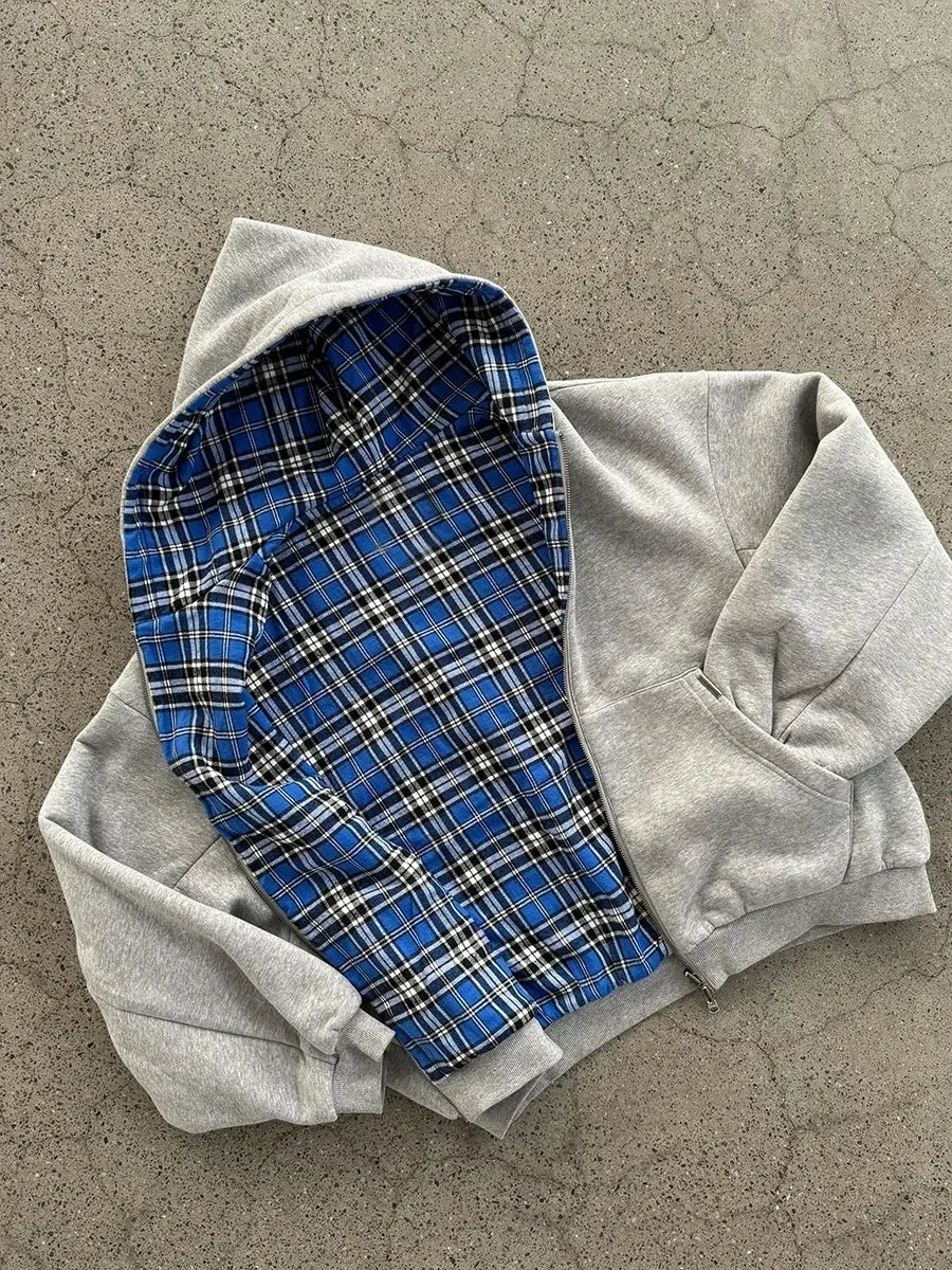 Oversized Cozy Women's Zip Hoodie - Boxy Cut, Cotton - Tophatter Daily Deals