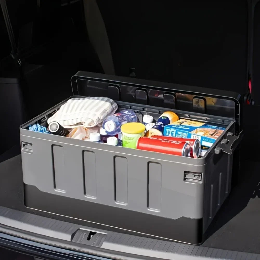 Foldable Camping Storage Box Waterproof Black Camp Furniture - Tophatter Daily Deals