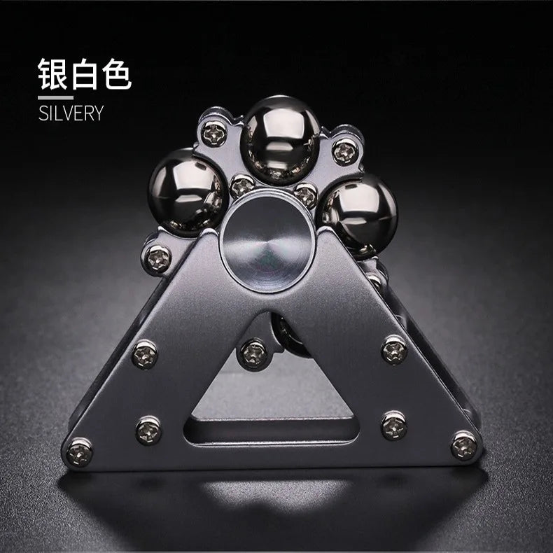 Ferris Wheel Metal Fidget Spinner Stress Relief Toy Silver - Tophatter Daily Deals