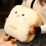 35cm Plush Bread Pillow Cute Toast Soft Warm Hand Cushion Loaf Stuffed Toy Plushie Food - Tophatter Daily Deals