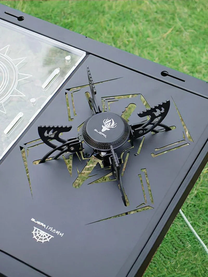 Folding 3800W UFO Camping Stove Black Camp Cooking - Tophatter Daily Deals
