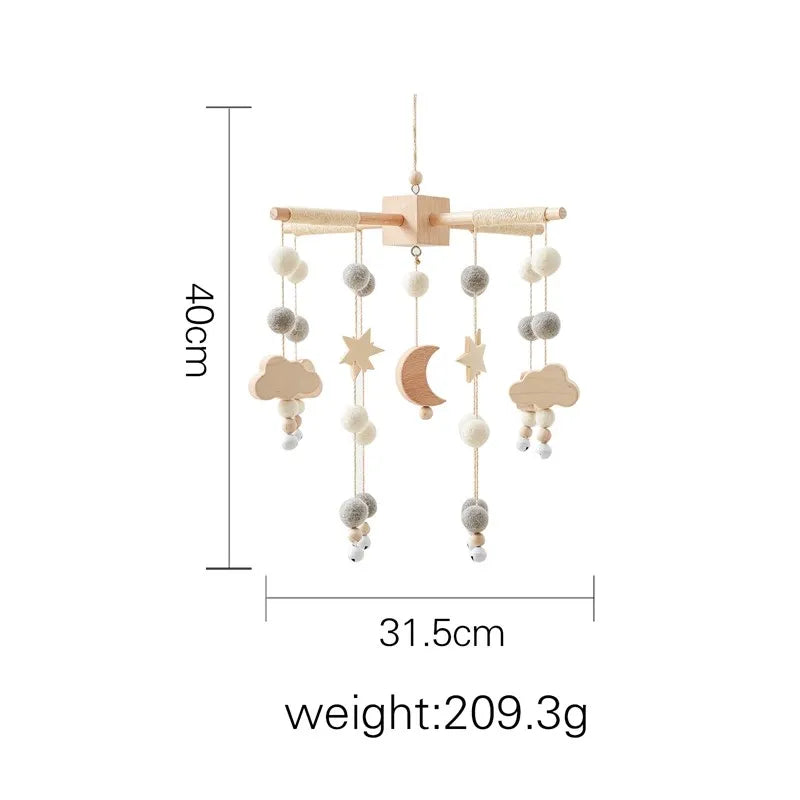 Hot Air Balloon Crib Mobile Newborn Sensory Toys Soothing - Tophatter Daily Deals
