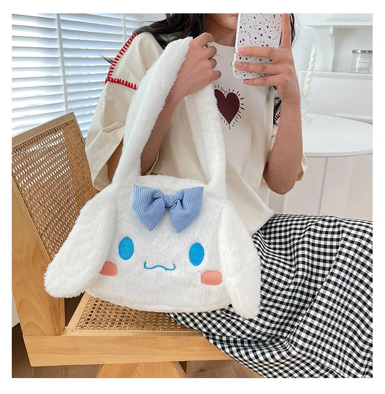 Sanrio Plush Cinnamoroll My Melody Kuromi Tote Shoulder Bag Anime - Tophatter Daily Deals