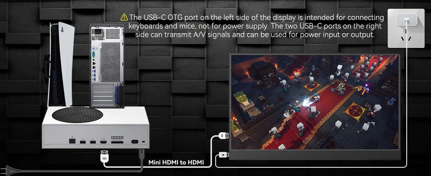 OLED 13.3 Inch Portable Monitor 1ms HDR 100 Percent DCI P3 - Tophatter Daily Deals