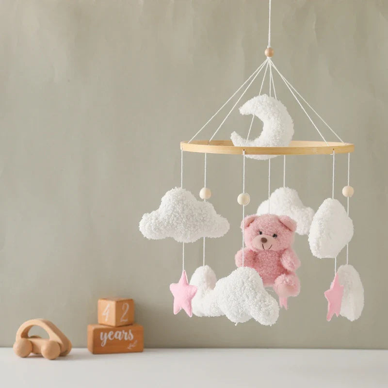Baby Crib Mobile Wooden Musical Newborn Sensory Toys - Tophatter Daily Deals