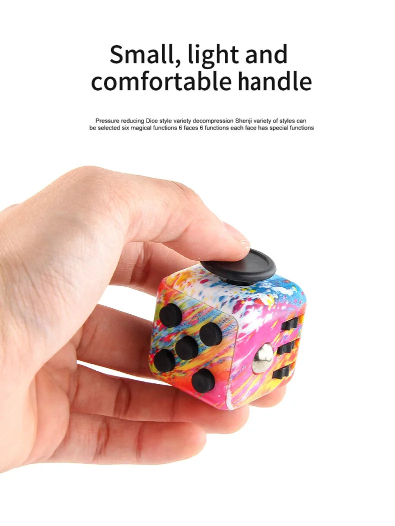 Fidget Cube Stress Relief Toy Sensory Dice For Focus - Tophatter Daily Deals