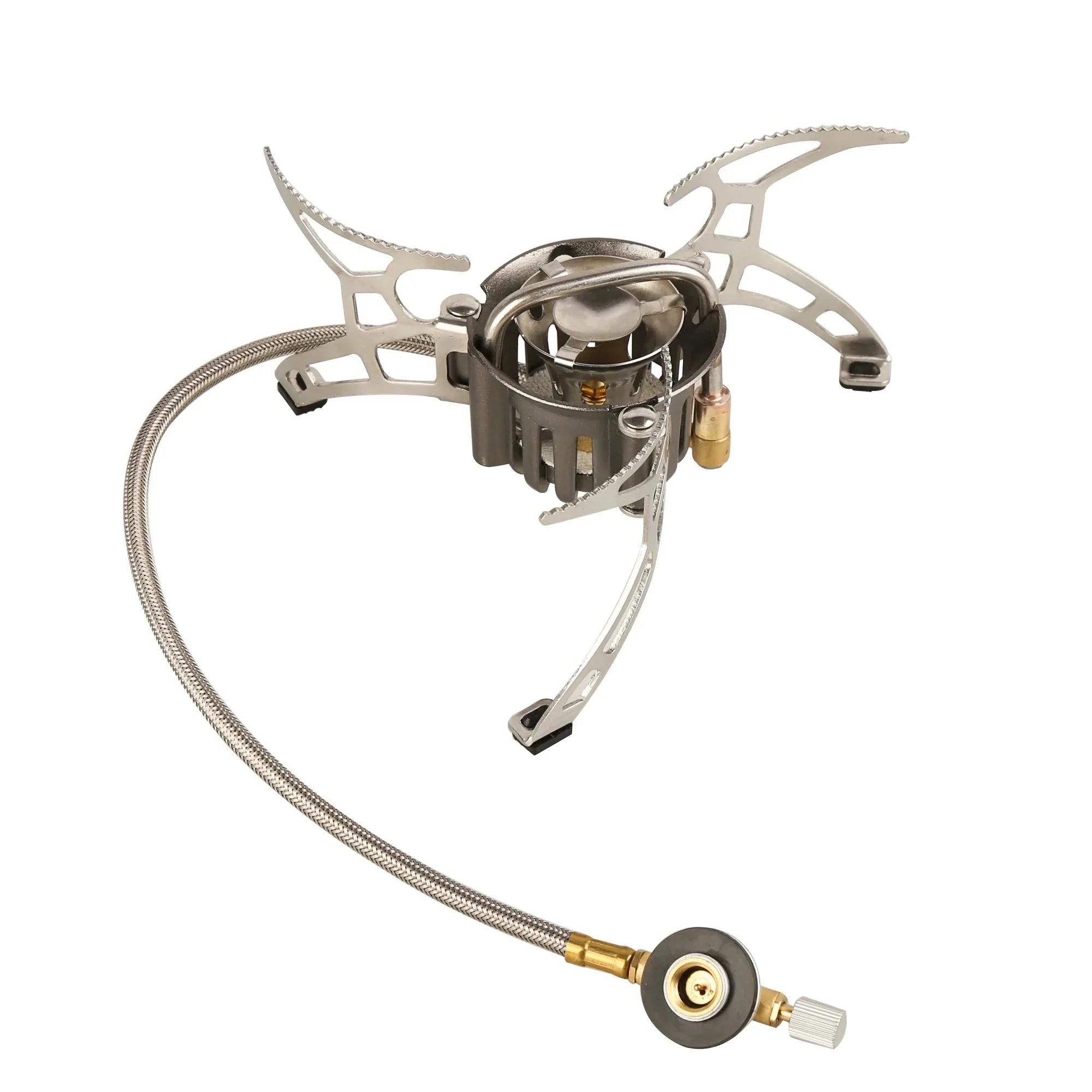 1000ml Outdoor Camping Multi-Fuel Stove Silver Camp Cooking - Tophatter Daily Deals