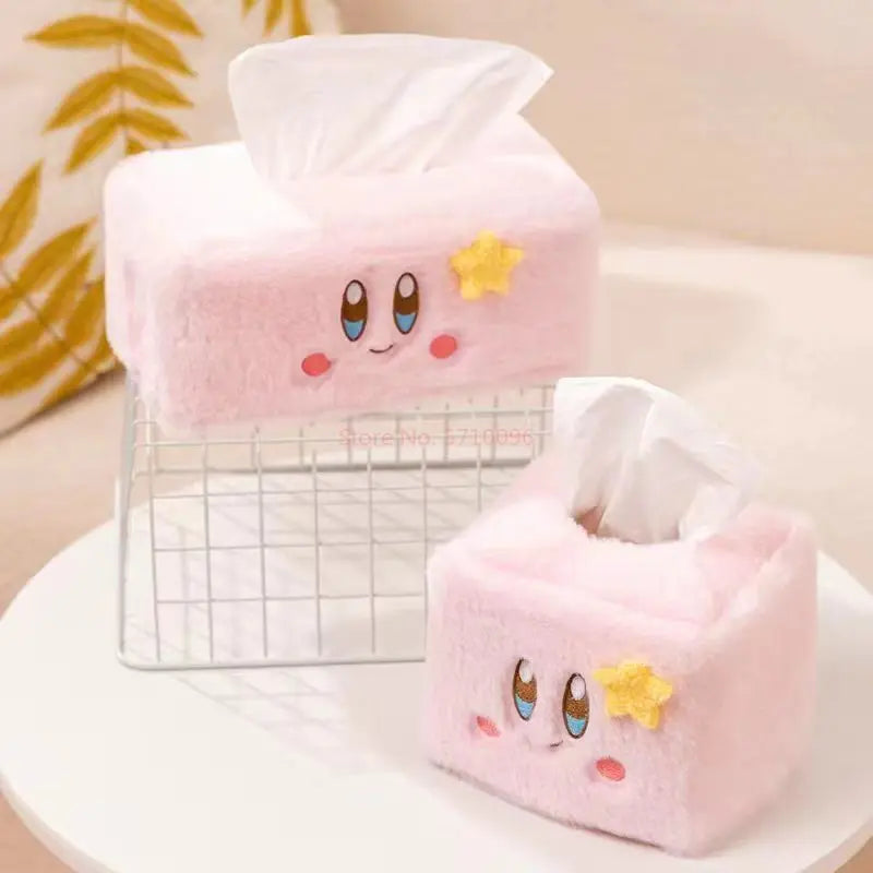 Star Kirby Plush Tissue Box Storage Pink Holder Case Home Decoration Anime - Tophatter Daily Deals