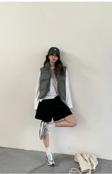 Lightweight Women's Down Vest - Cropped Boxy, Duck Fill - Tophatter Daily Deals