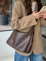 Soft Versatile Womens Hobo Bag - Slouchy, Faux Leather - Tophatter Daily Deals