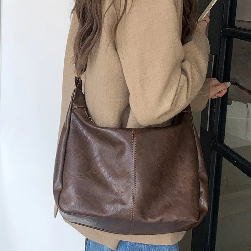 Soft Versatile Womens Hobo Bag - Slouchy, Faux Leather - Tophatter Daily Deals