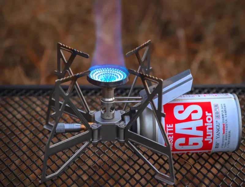 Butterfly Folding Gas Stove Silver Camp Cooking - Tophatter Daily Deals
