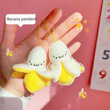 Kawaii Banana Plush Keyring Pendant Key Chain Ring Food - Tophatter Daily Deals