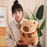 Kawaii Snack Attack: Hamburger Capybara Dog Pig Capibaras Pizza Bubble Tea Cushion Plush Animals - Tophatter Daily Deals