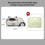 Infrared Camping Stove –Gas Burner with Carry Box White Camp Cooking - Tophatter Daily Deals