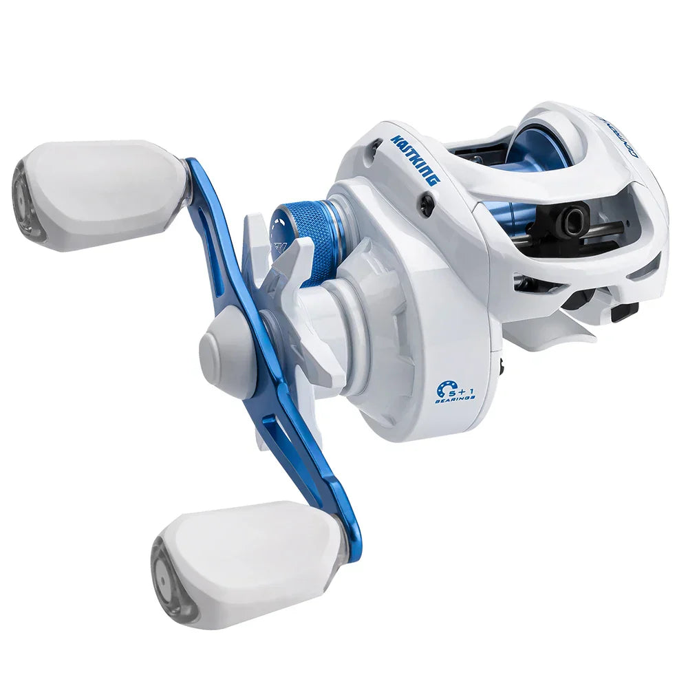 Right-Handed Baitcasting Reel High-Speed Gear Ratio White Outdoor > Fishing - Tophatter Daily Deals