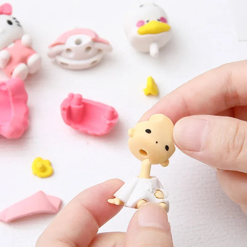 Set of 12 Sanrio Toys Kawaii Eraser Figures Anime - Tophatter Daily Deals