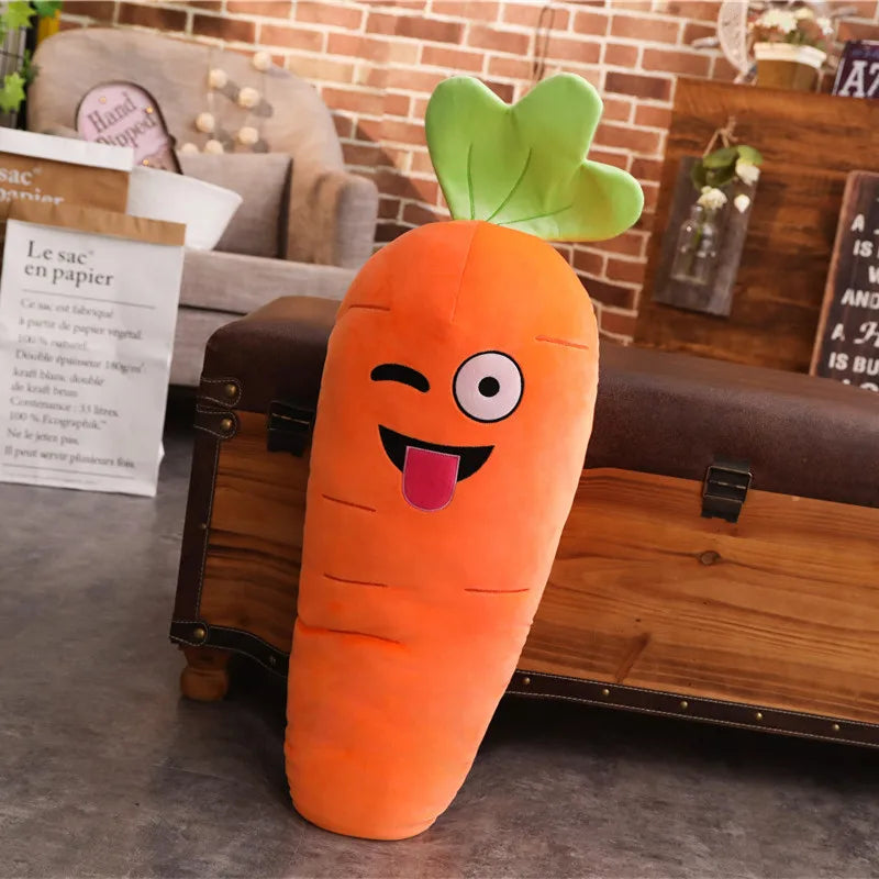 Cartoon Carrot Plant Vegetable Plush Stuffed Soft Toy Huge Food - Tophatter Daily Deals