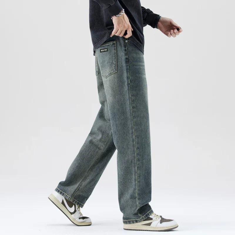 Heavyweight Men's Jeans - Loose Straight, Cotton Street - Tophatter Daily Deals