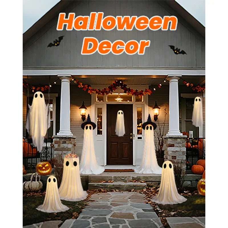 Glowing Ghost Yard Decor Halloween 2025 Outdoor Light - Tophatter Daily Deals