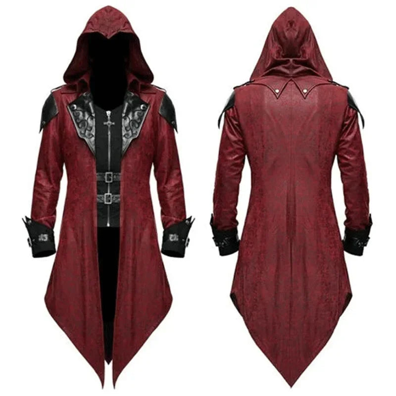 Medieval Assassin Hooded Jacket Costume Halloween 2025 - Tophatter Daily Deals